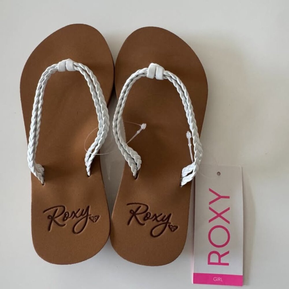 White Roxy Girl's Costas II Size 12